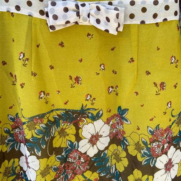 COCO AND CHASE RETRO FLORAL POLKA DOT TUNIC - Picture 2 of 2